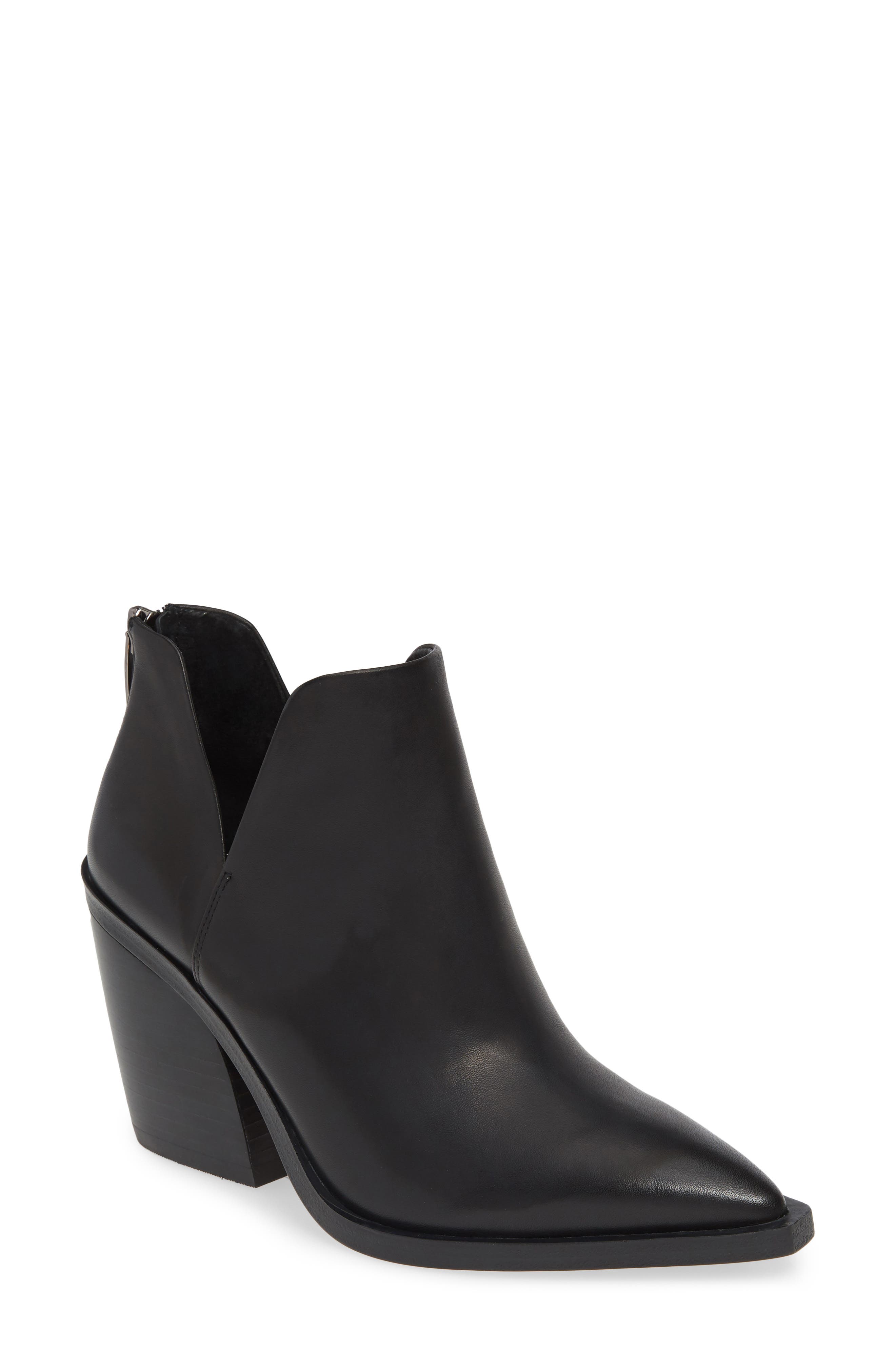 Gigietta Bootie, Main, color, BLACK LEATHER