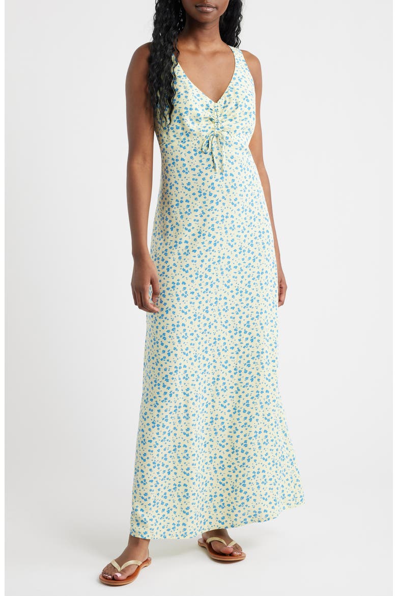 Surf Side Maxi Dress, Main, color, LIGHT YELLOW