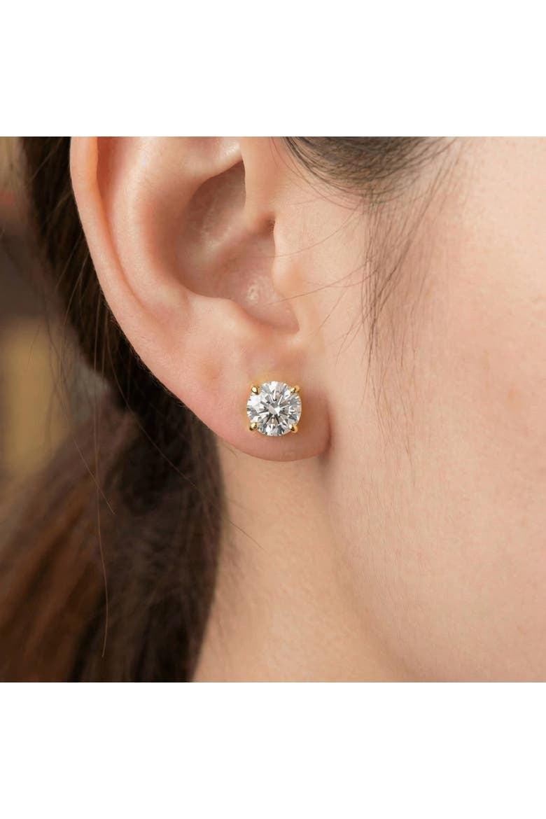 1.50ct Lab Grown Diamond Studs 14k Gold Screw Backs, Alternate, color, 14k Yellow Gold