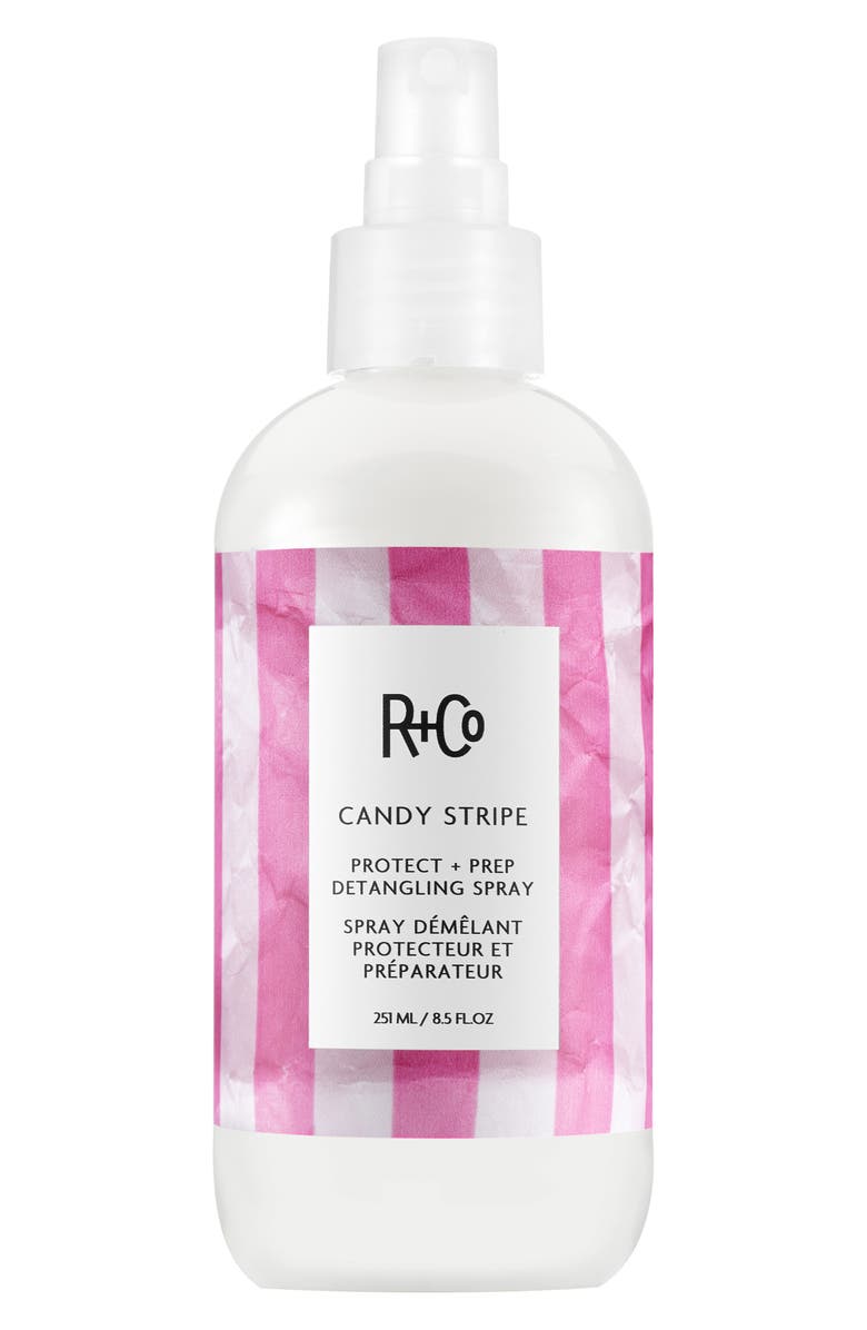 R+Co Candy Stripe Protect & Prep Detangling Spray, Main, color, 