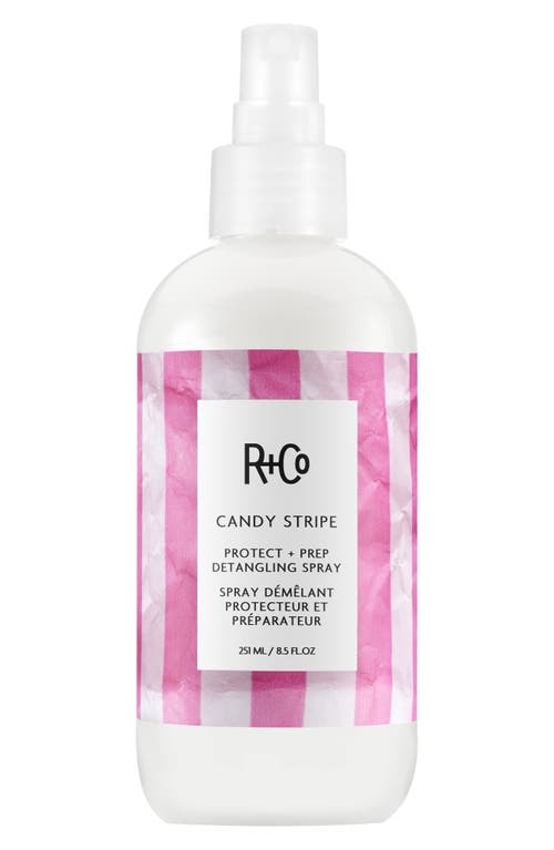 R+Co Candy Stripe Protect & Prep Detangling Spray 