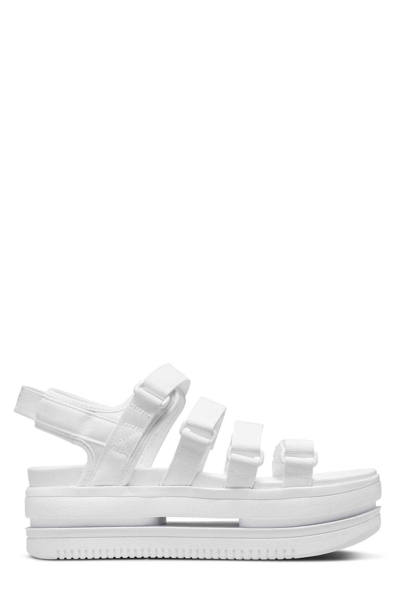 Icon Classic Platform Sandal, Alternate, color, WHITE/ PURE PLATINUM/ WHITE