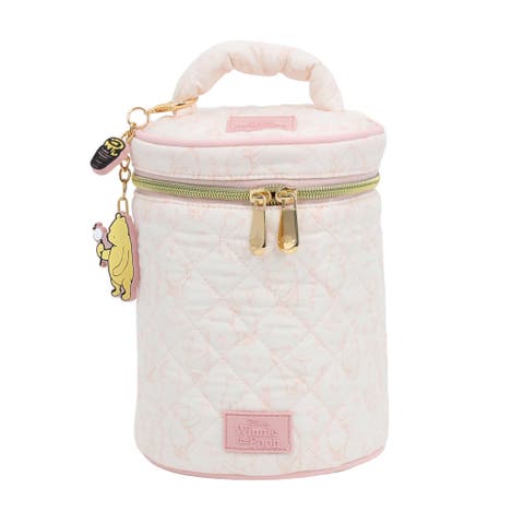 Winnie The Pooh Classic Quilted Round Cosmetic Bag