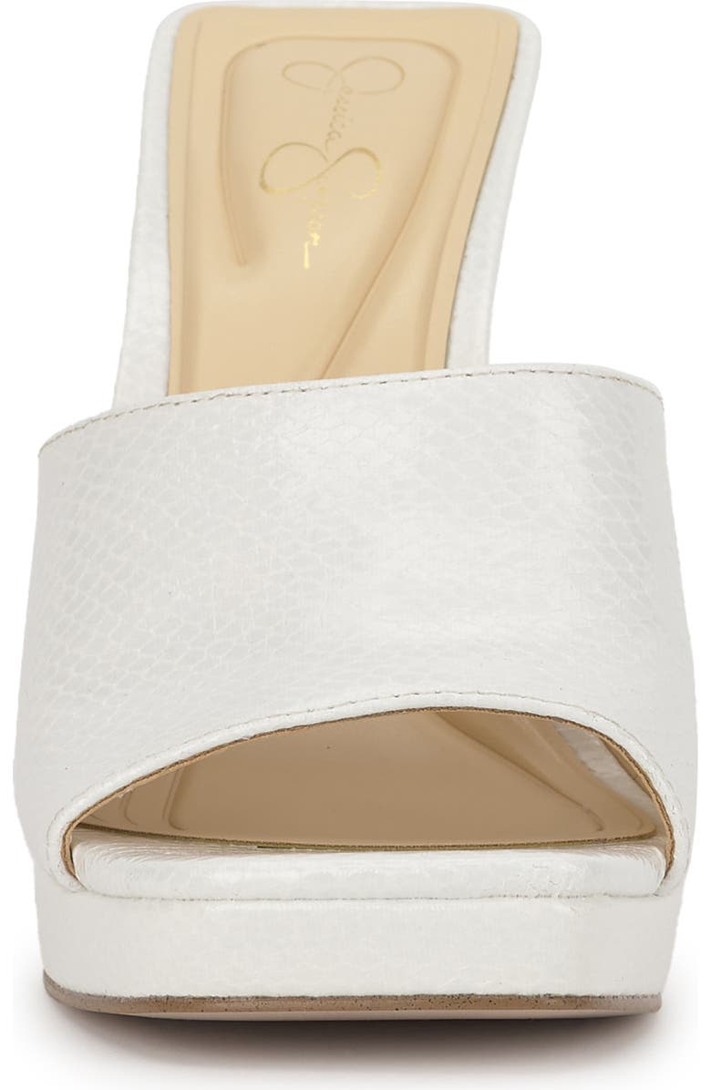Jessica Simpson Azelica Platform Slide Sandal, Alternate, color, Bright White