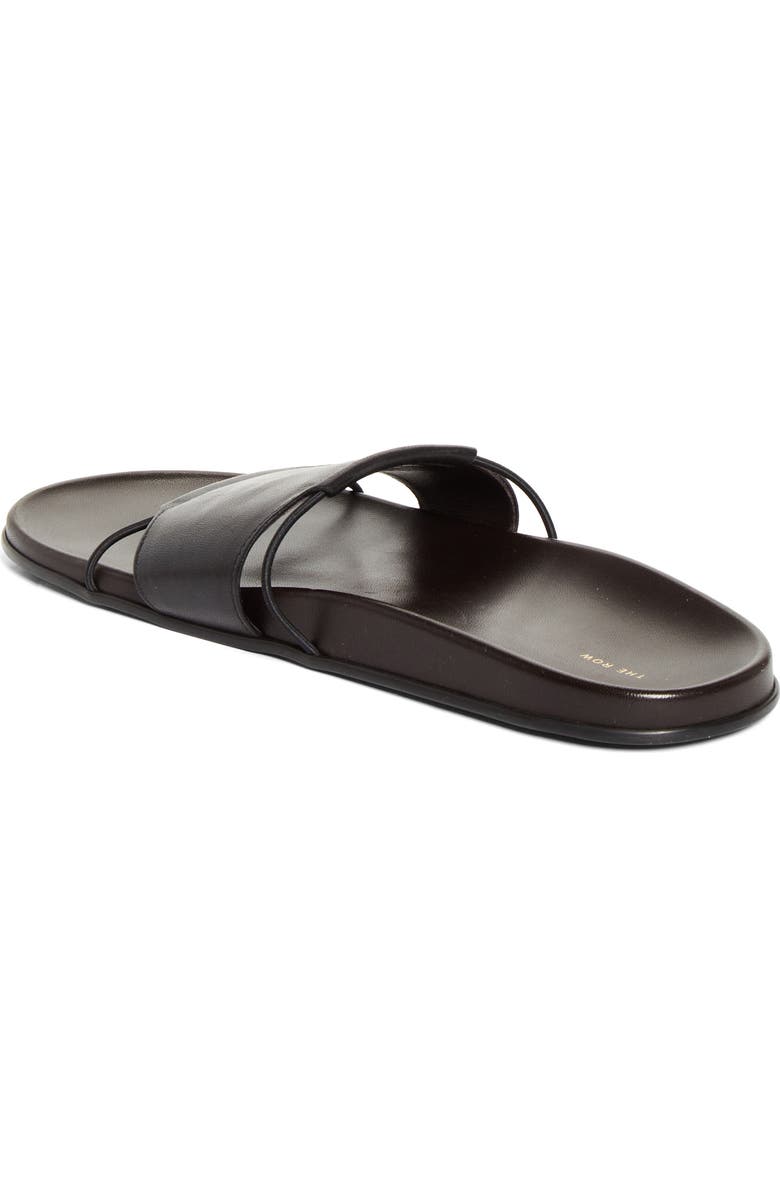 The Row Vivienne Slide Sandal, Alternate, color, Black