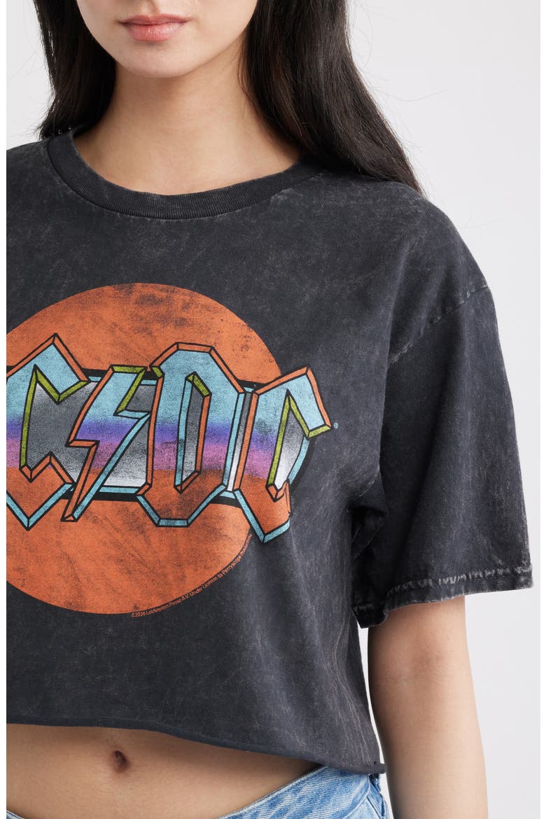 AC/DC 1979 Graphic Crop T-Shirt, Alternate, color, BLACK
