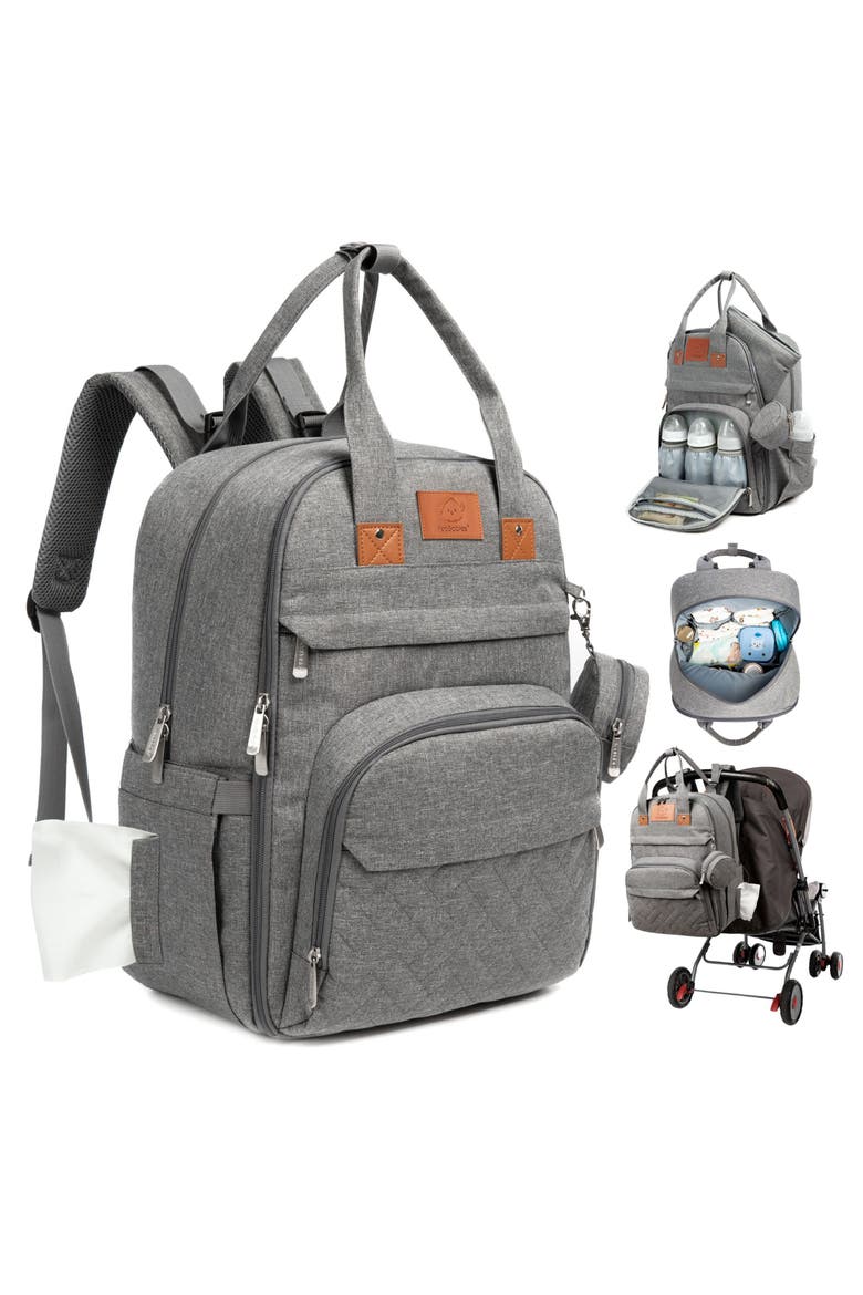 Rove Diaper Bag, Main, color, Classic Gray