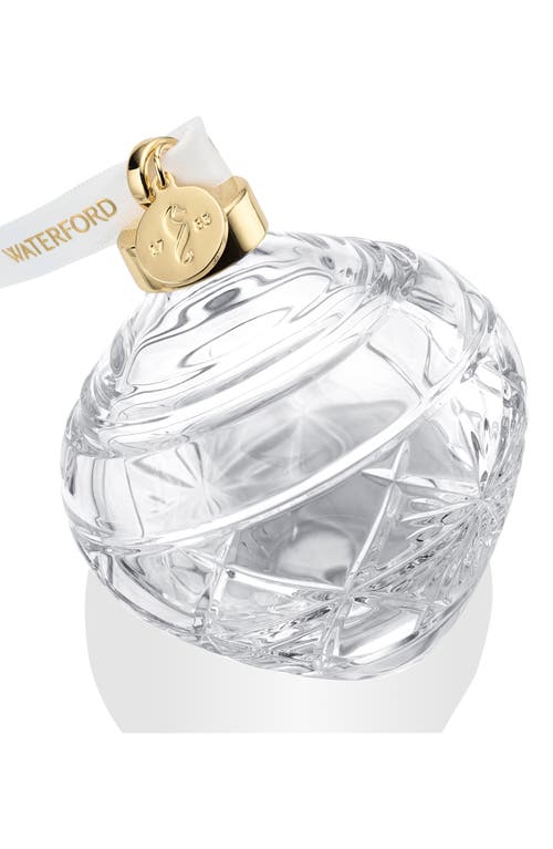 Waterford Winter Wonders Snowflake Bauble Crystal Ornament In Transparent