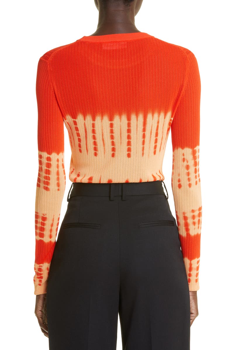 Proenza Schouler Tie Dye Crewneck Rib Sweater, Alternate, color, 
