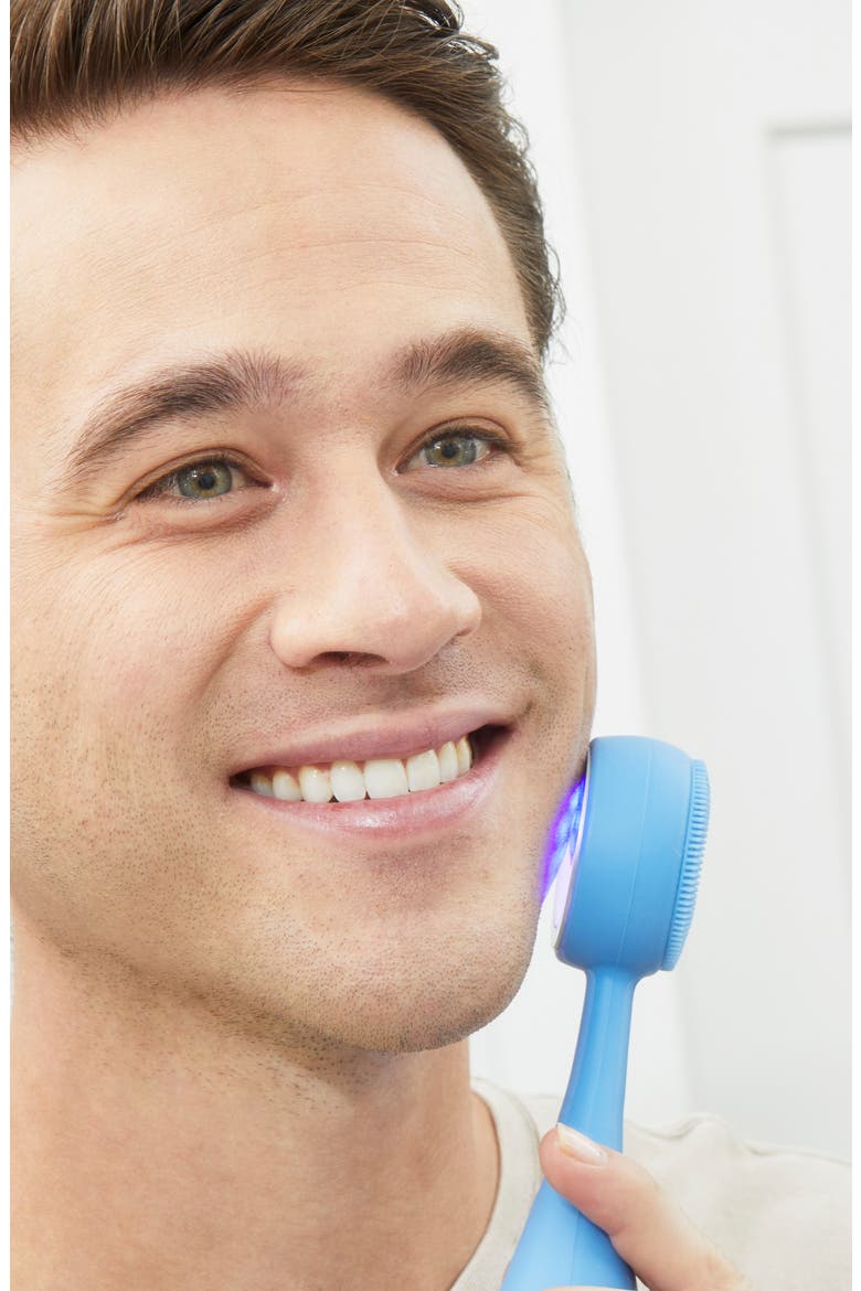 Clean Acne Blue LED Light Therapy & Facial Cleansing Device, Alternate, color, CAROLINA BLUE