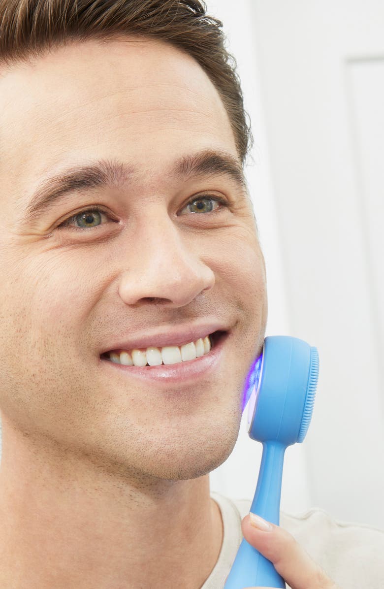 PMD Clean Acne Blue LED Light Therapy & Facial Cleansing Device, Alternate, color, Carolina Blue