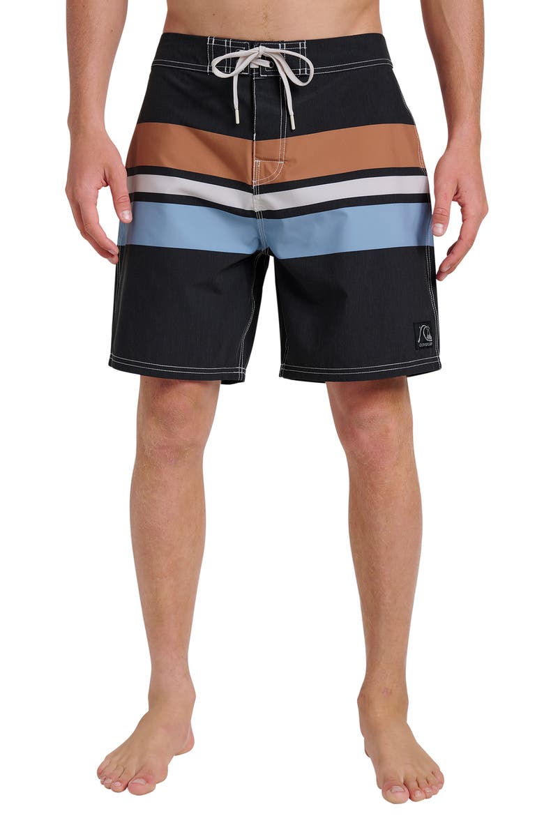 Original Straight Board Shorts, Main, color, BLACK