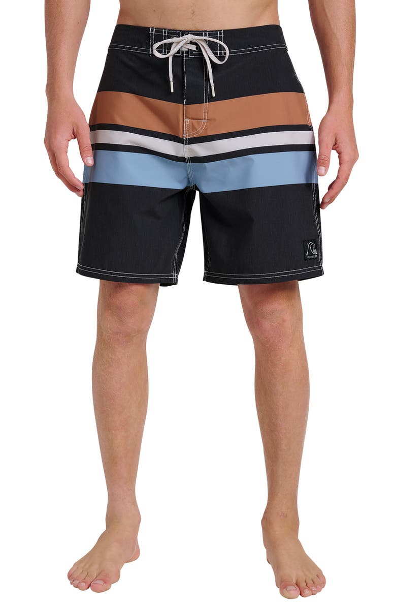 Quiksilver Original Straight Board Shorts, Main, color, Black