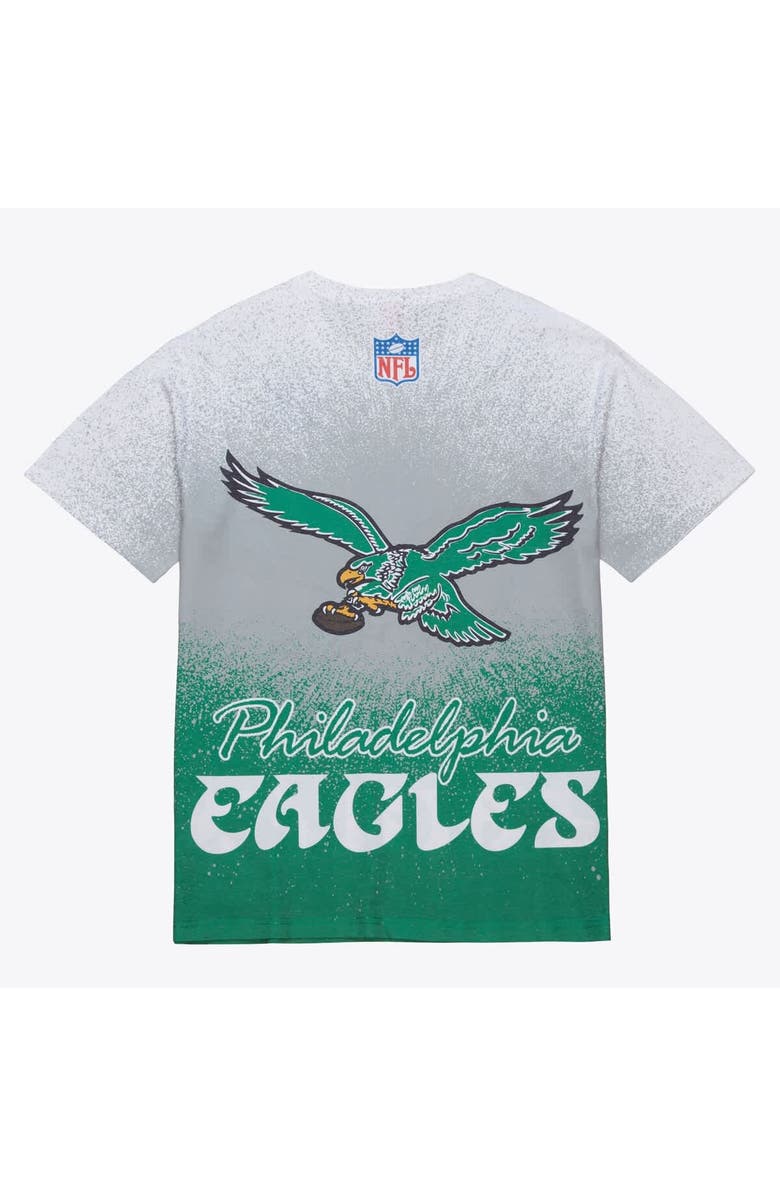 Mitchell & Ness Men's Mitchell & Ness  White Philadelphia Eagles Team Burst Vintage Logo T-Shirt, Alternate, color, 