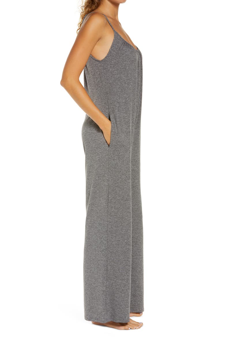 Sleeveless Wide Leg Jumpsuit, Alternate, color, CHARCOAL