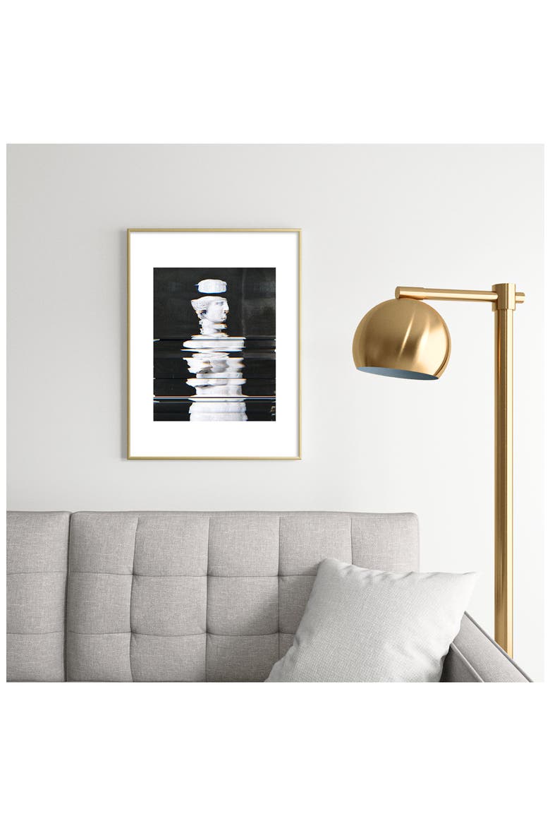 Digitex Triacotine 16 Framed Art Print, Alternate, color, GOLDEN TONES