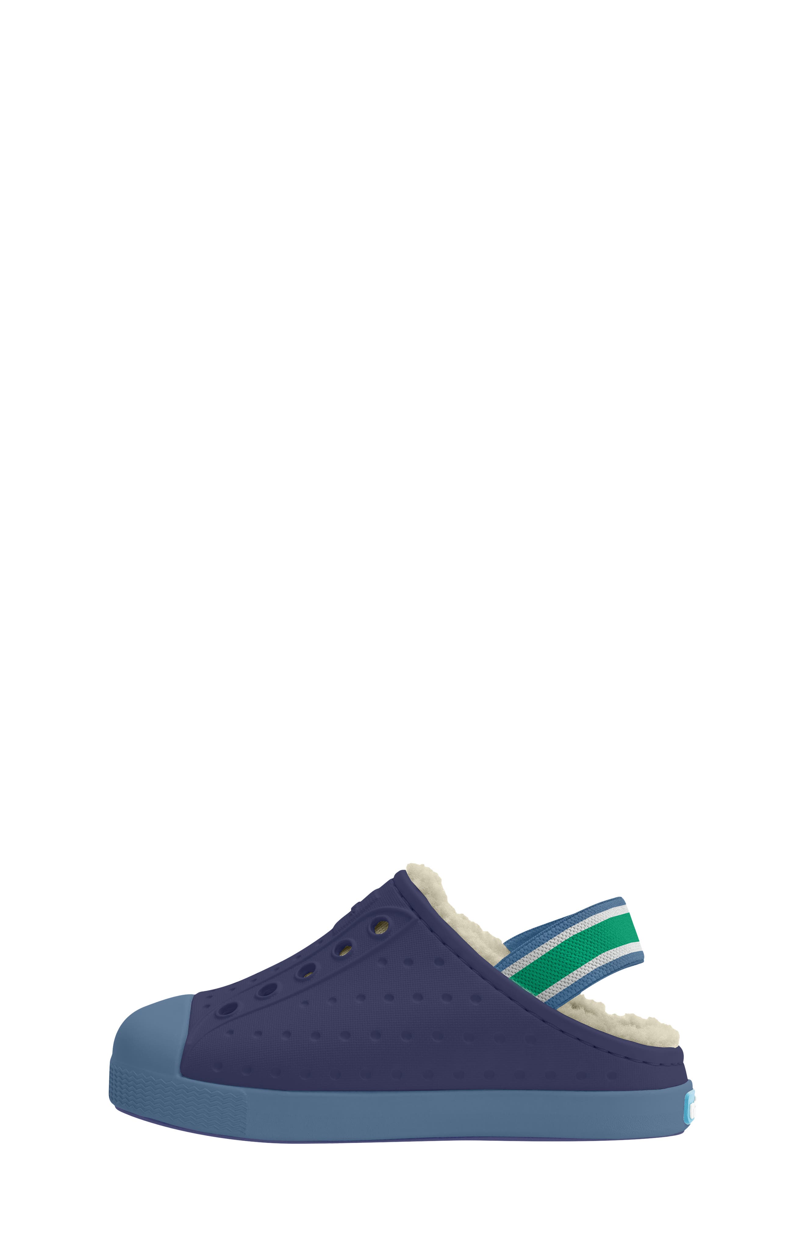 Jefferson Cozy Clog, Alternate, color, REGATTA BLUE/ OASIS BLUE