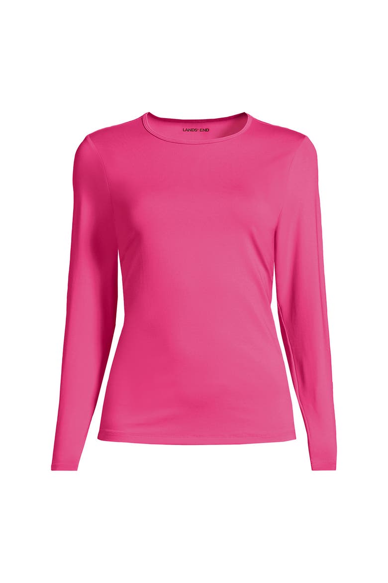 Long Sleeve Relaxed UPF 50 Rash Guard, Alternate, color, Pink Azalea
