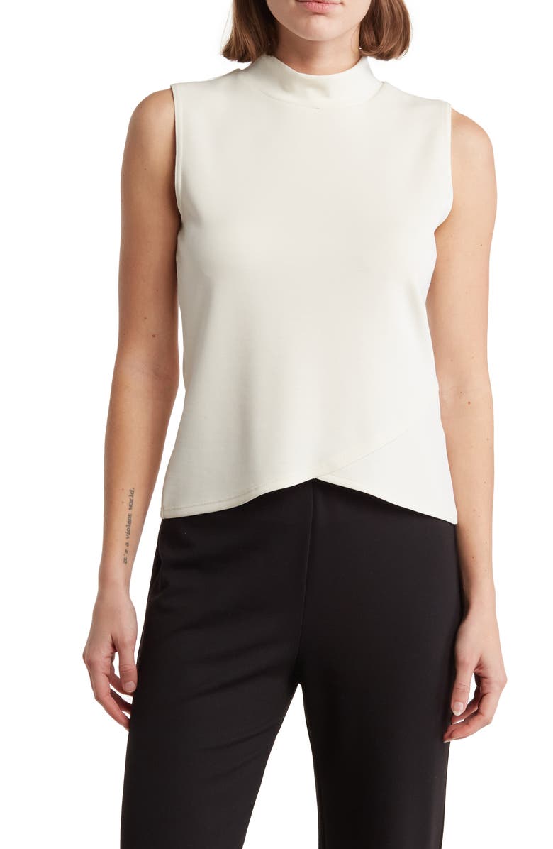 Calvin Klein Mock Neck Sleeveless Top, Main, color,