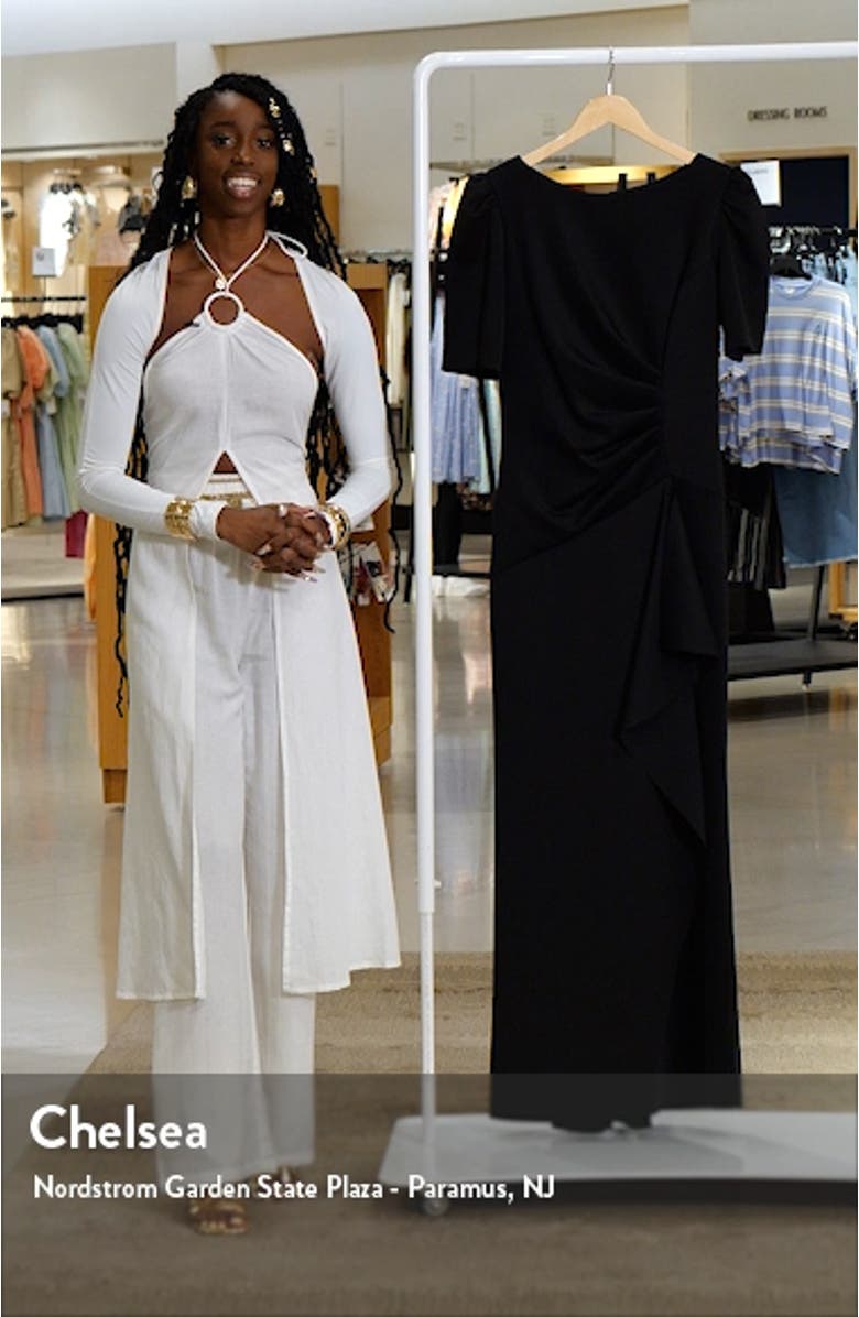 Ruffle Puff Sleeve Gown, sales video thumbnail