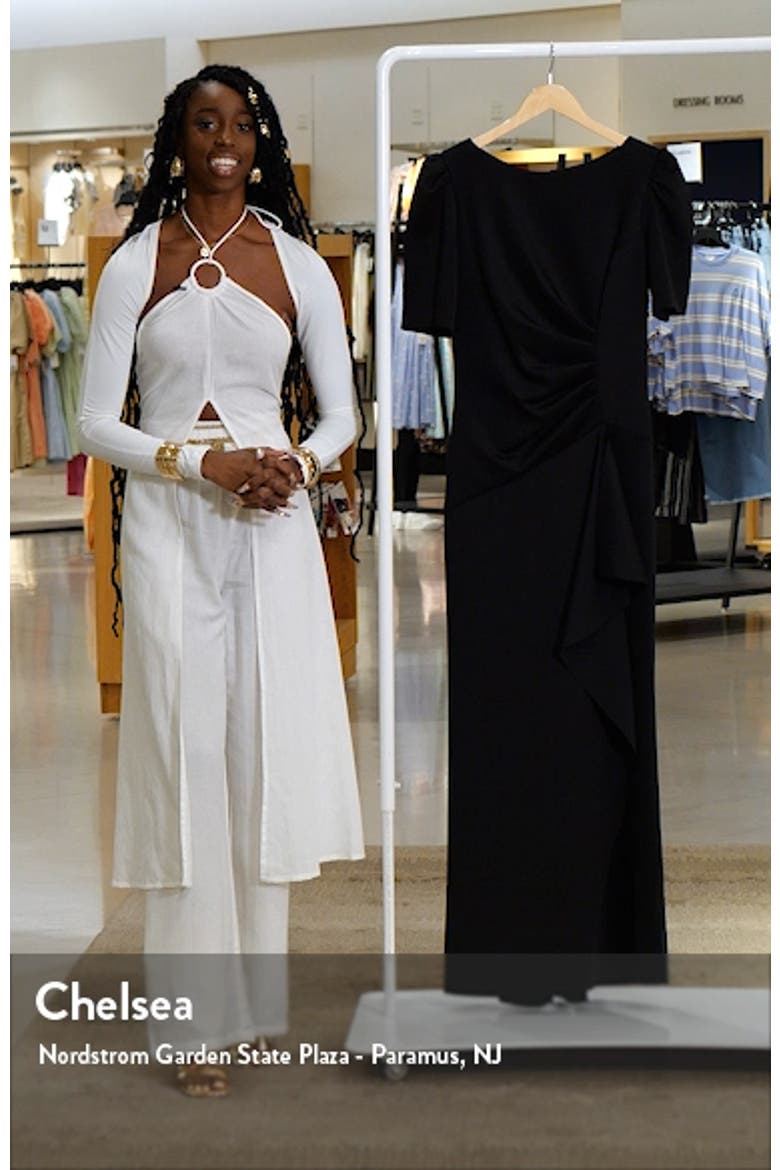 Ruffle Puff Sleeve Gown video