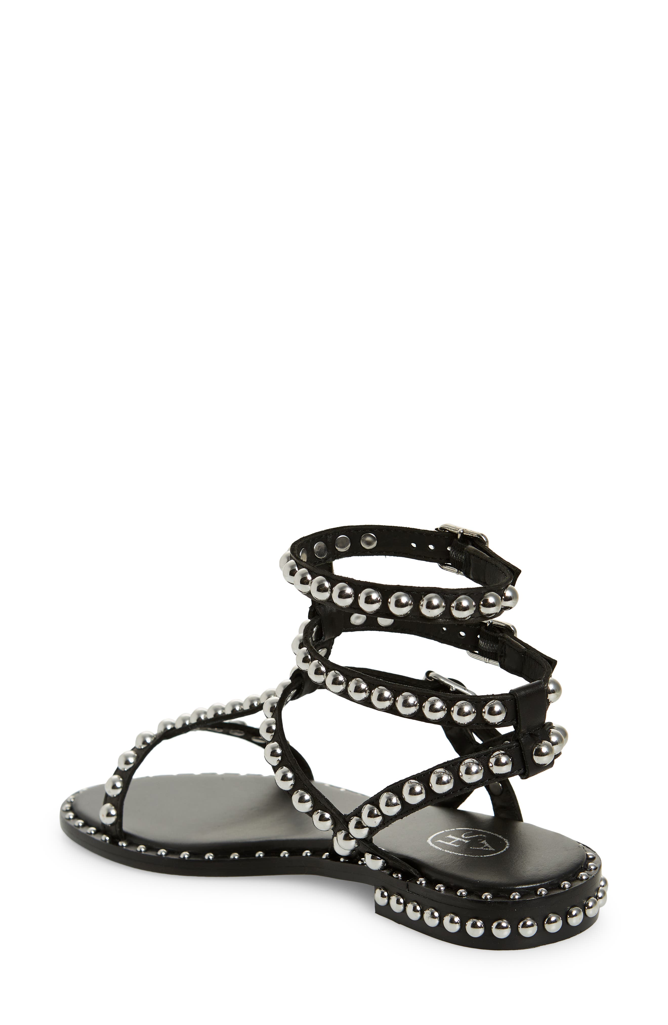 Play Studded Sandal, Alternate, color, BLACK/ SILVER