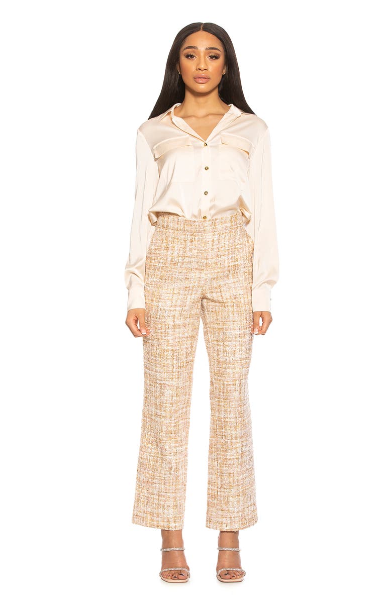 Alexia Admor High Waist Tweed Pants, Alternate, color, 