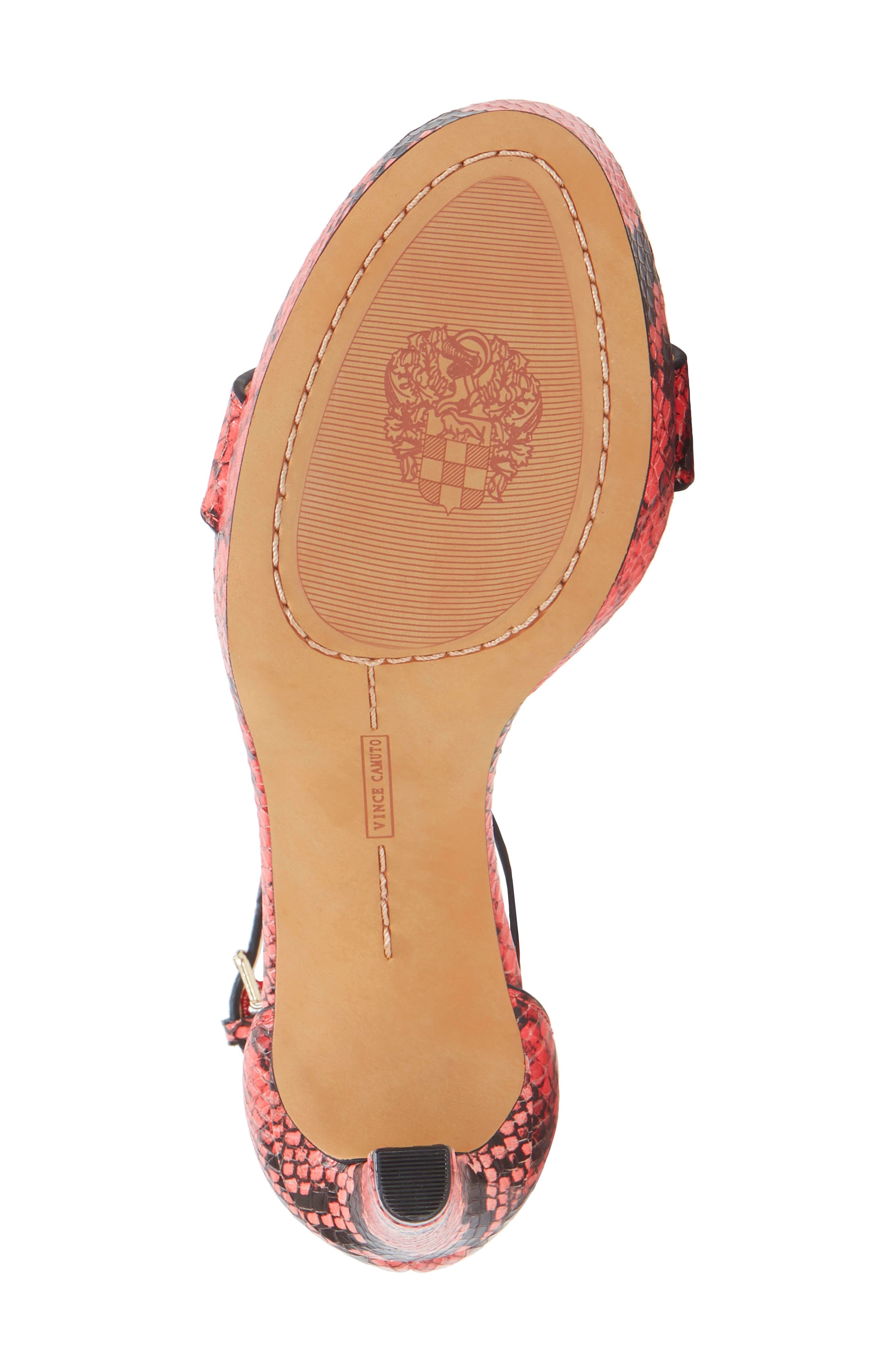 Balindia Ankle Strap Sandal, Alternate, color, WATERMELON LEATHER