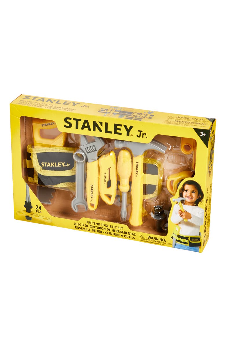 Stanley Jr. 24-Piece Pretend Play Toolbelt Set, Main, color, Yellow