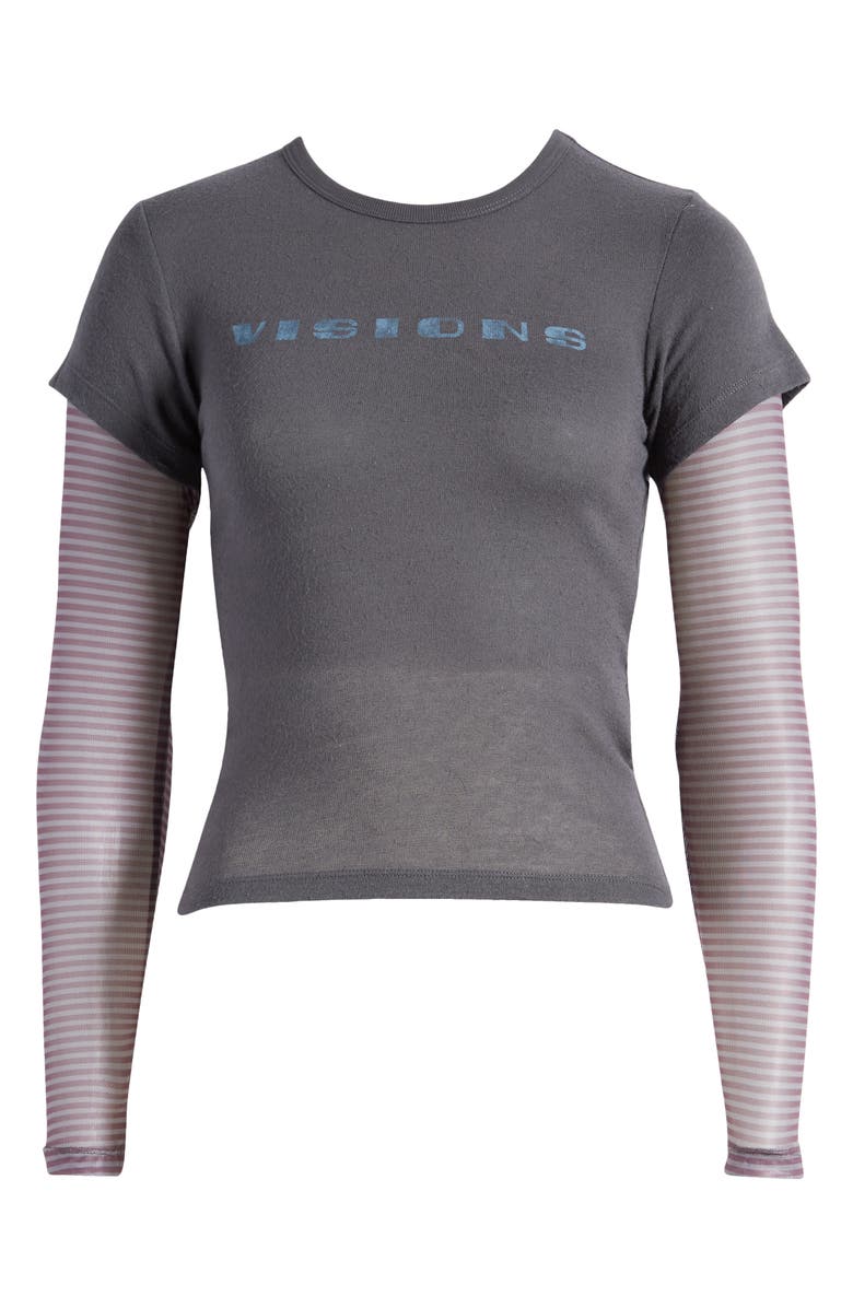 BDG Urban Outfitters Visions Layered Look Long Sleeve Graphic T-Shirt, Alternate, color, 