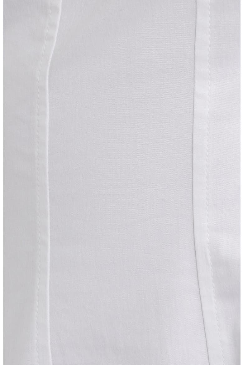 Seam Fit & Flare Poplin Minidress, Alternate, color, WHITE