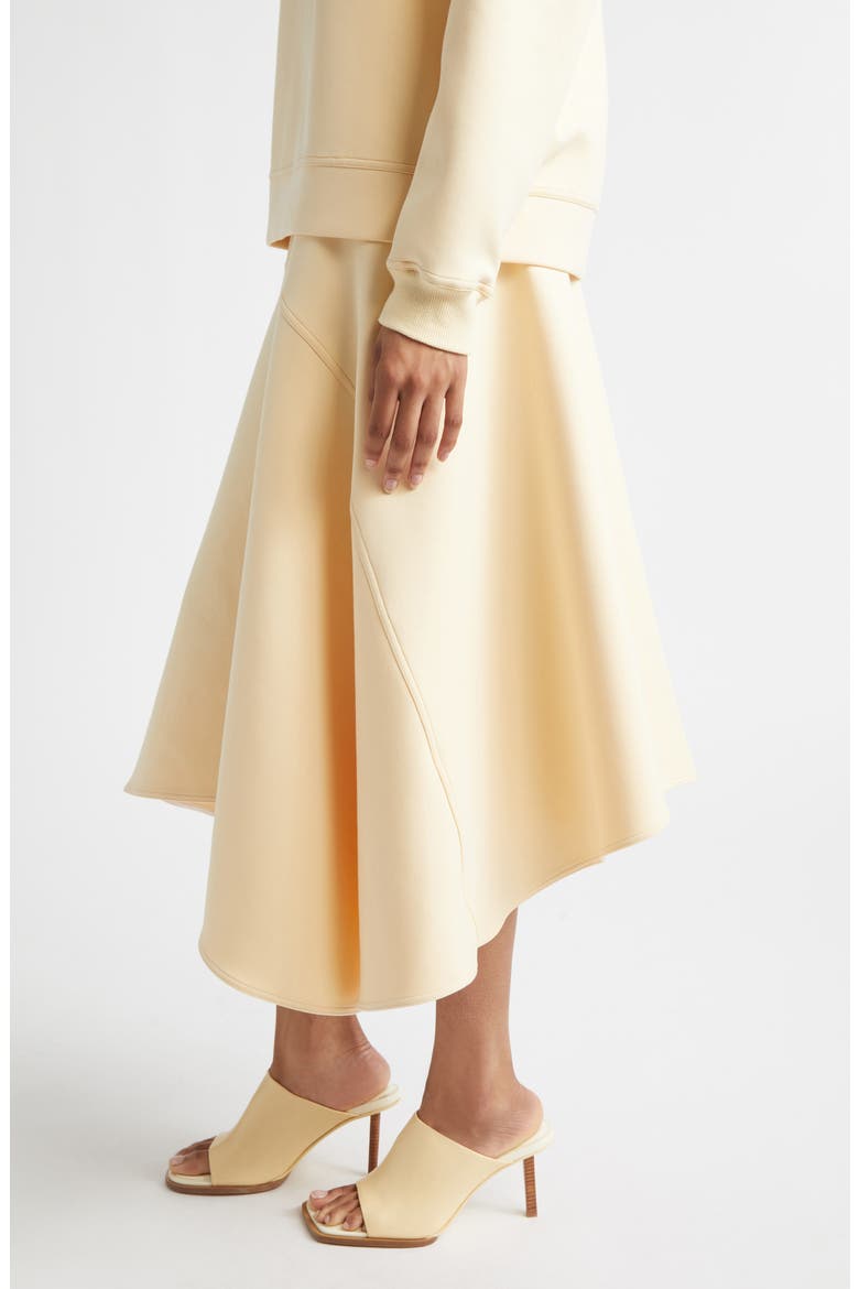 Cotton Blend Scuba Knit Skirt, Alternate, color, STRAW