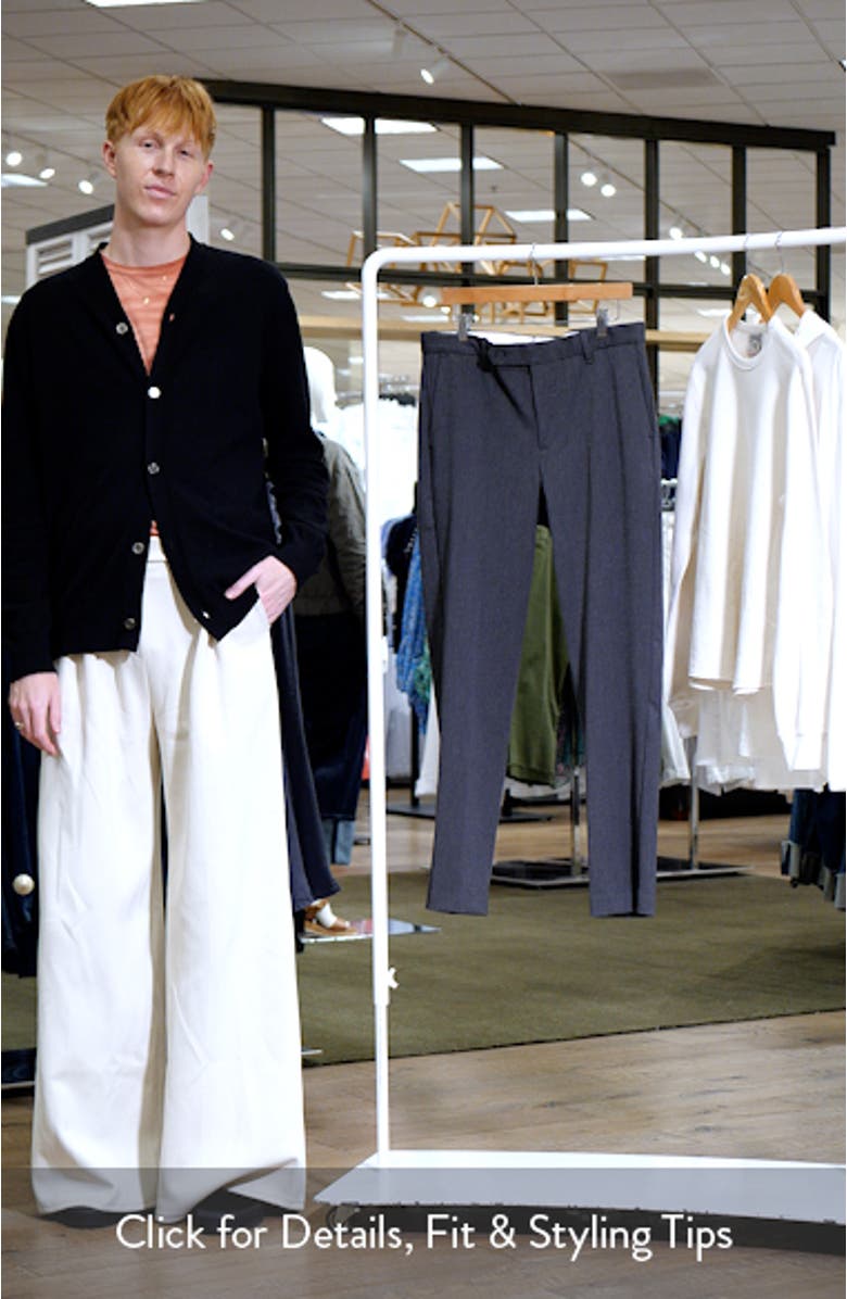 Slim Fit Flat Front Brushed Twill Pants, sales video thumbnail