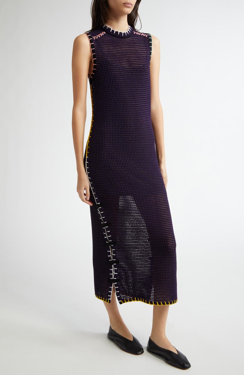 YanYan Nettly Sleeveless Lambswool Blend Midi Dress, Alternate, color, 