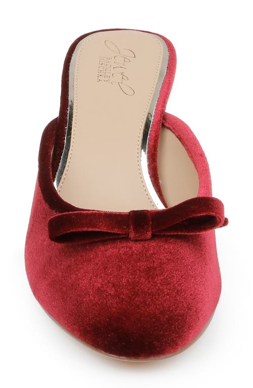 Jewel Badgley Mischka Elliot Mule In Burgundy