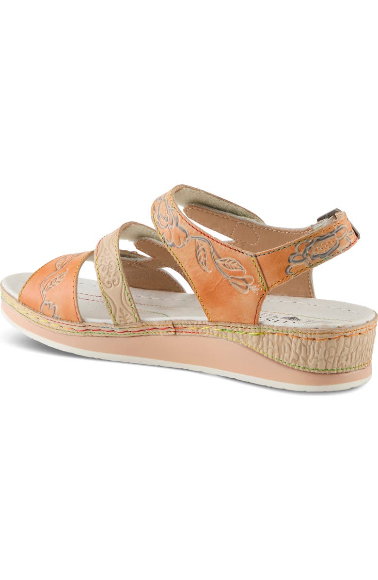 L'Artiste by Spring Step Sumacah Quarter Strap Sandal, Alternate, color, Beige Multi
