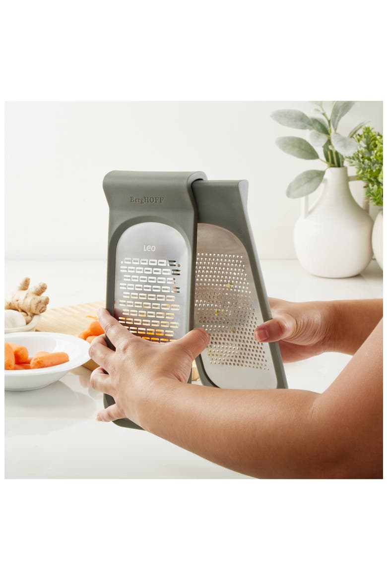 Leo Balance Double Coarse & Ribbon Grater, Alternate, color, GREY