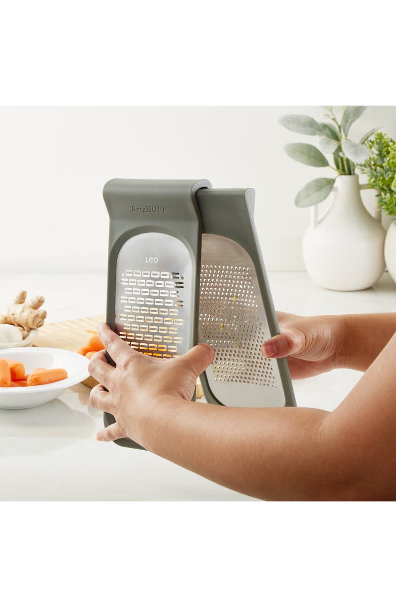 BergHOFF Leo Balance Double Coarse & Ribbon Grater, Alternate, color, 