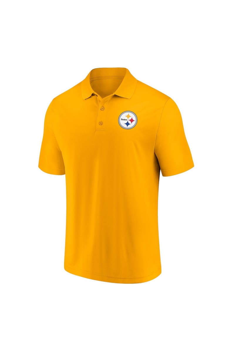 FANATICS Men's Fanatics Branded Black/Gold Pittsburgh Steelers Home and Away 2-Pack Polo Set, Alternate, color, Black