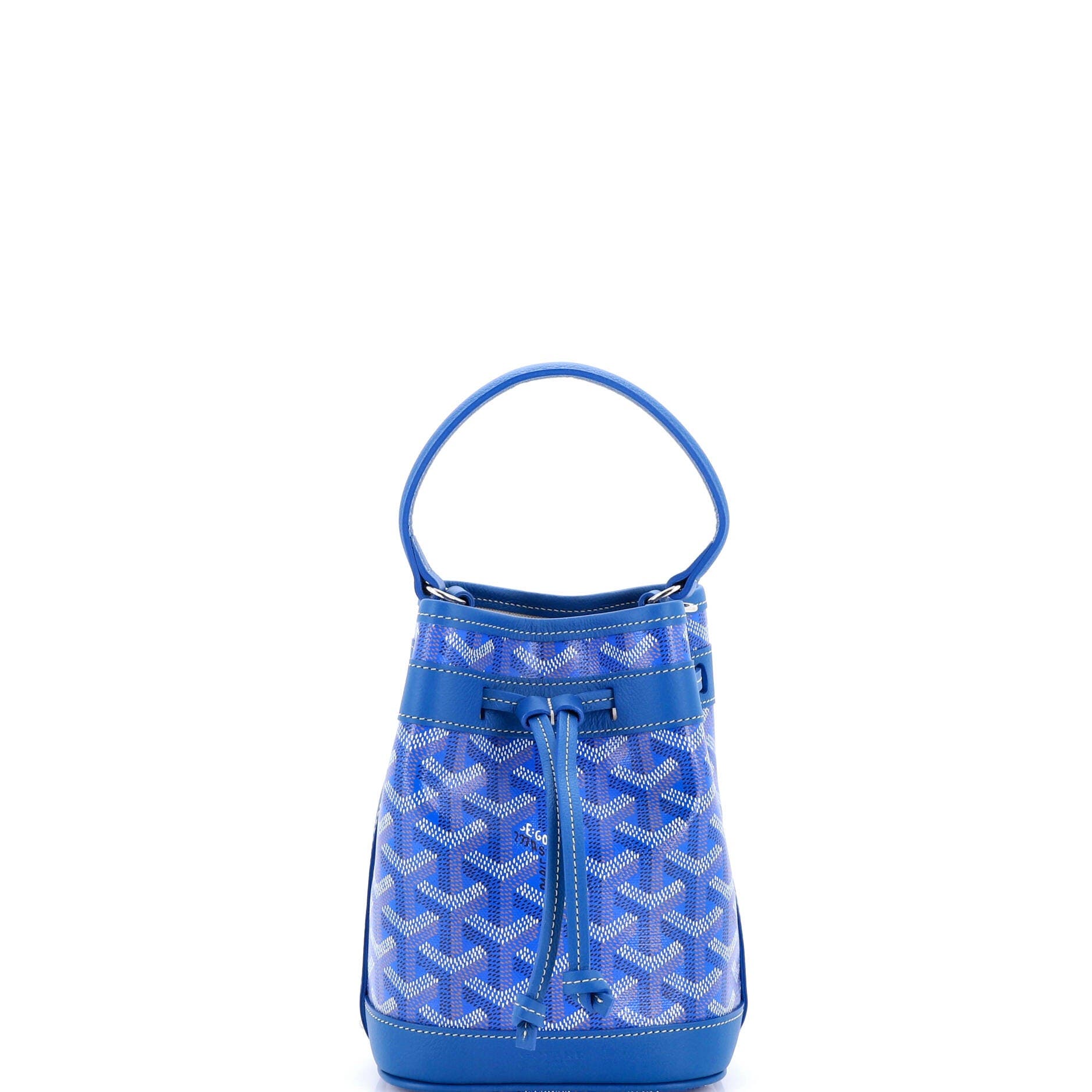 Pre-Owned Goyard Petit Flot Bucket Bag Coated Canvas PM, Main, color, 