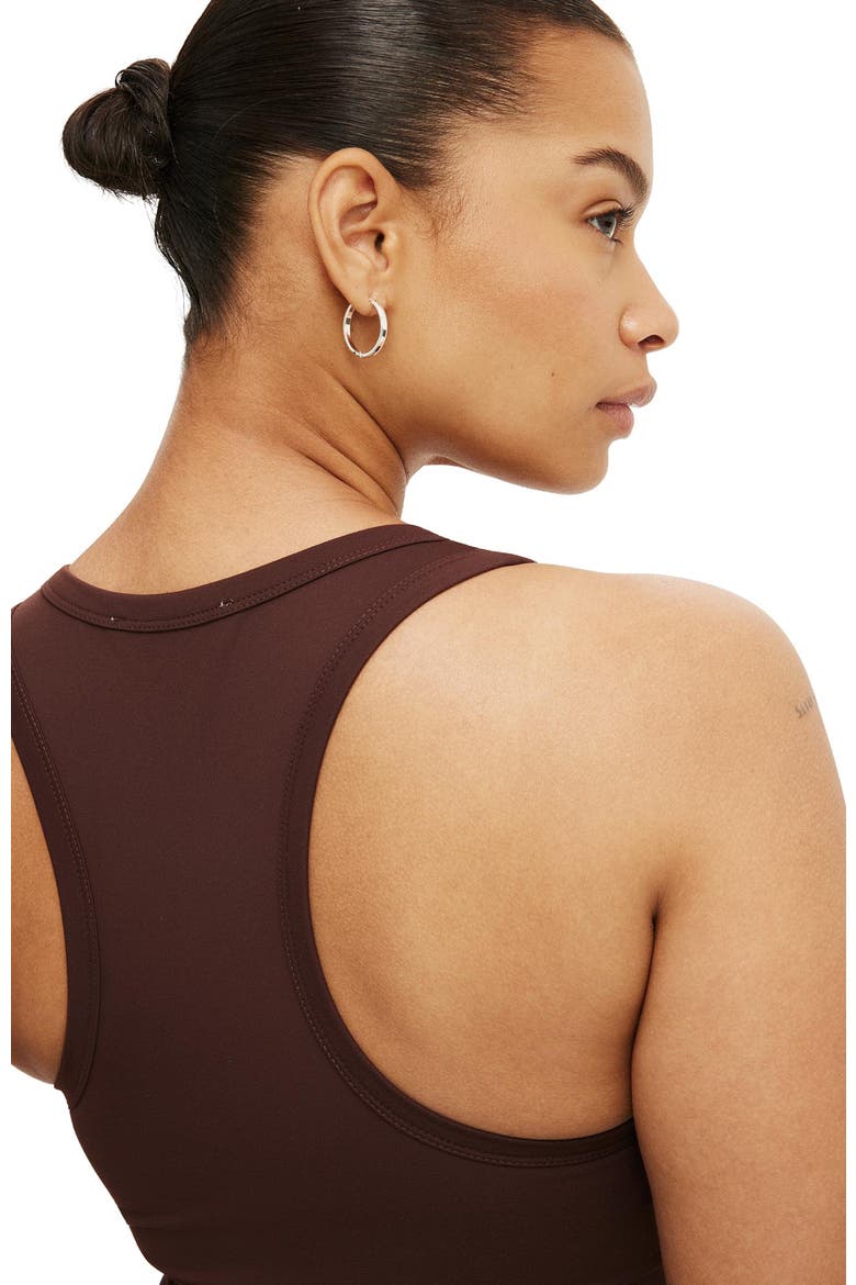 Women's Hold Me Scoop Neck Racerback Tank, Alternate, color, Dark Oak