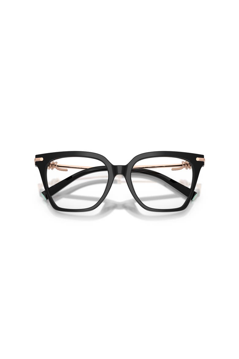 53mm Square optical glasses, Alternate, color, Black