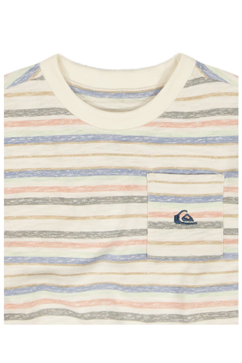 Stripe T-Shirt & Shorts Set, Alternate, color, BEIGE ASSORTED