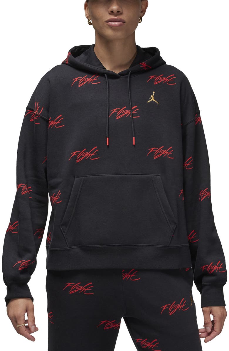 Jordan Brooklyn Heroes Oversize Fleece Hoodie, Main, color,
