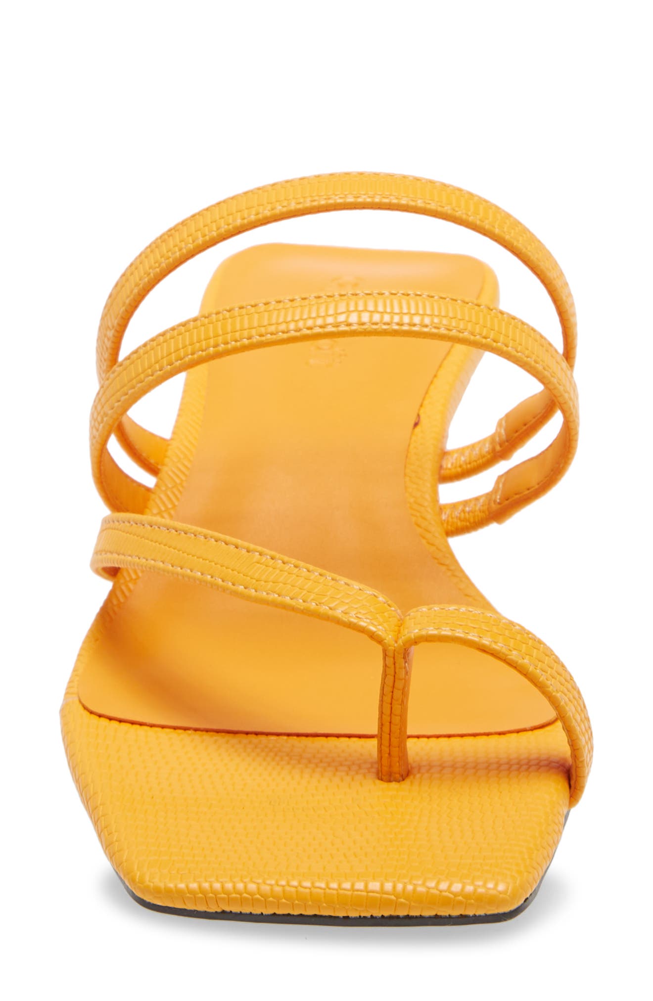 Jagger Kitten Heel Sandal, Alternate, color, ORANGE RAY MINI LIZARD