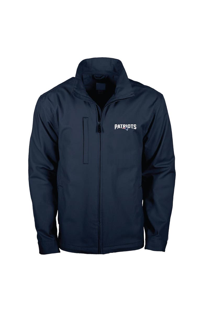 DUNBROOKE Men's Dunbrooke Navy New England Patriots Journey Workwear Tri-Blend Full-Zip Jacket, Main, color, 