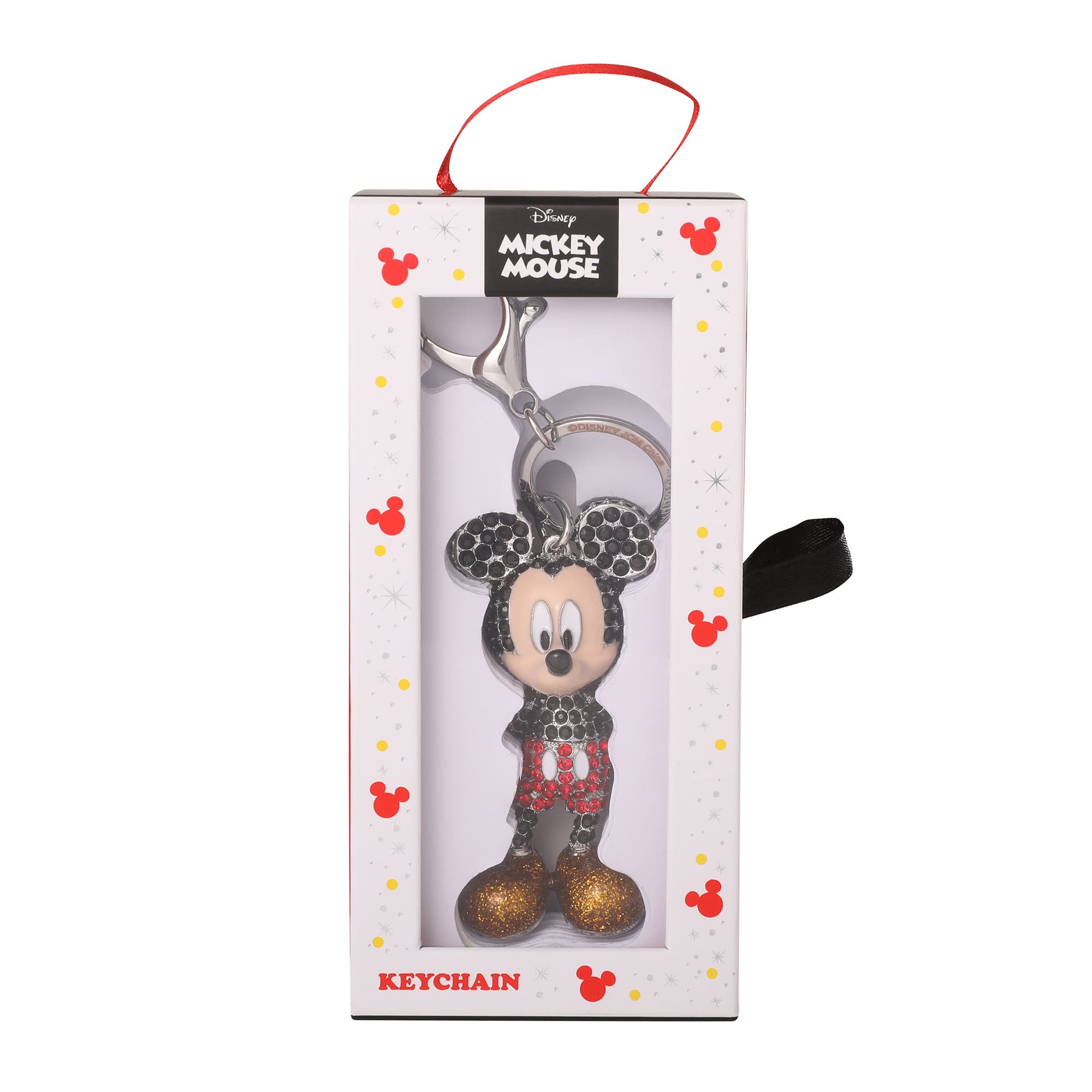 Mickey Mouse Pavé Crystal Bag Charm Keychain, Officially Licensed, Alternate, color, Multi