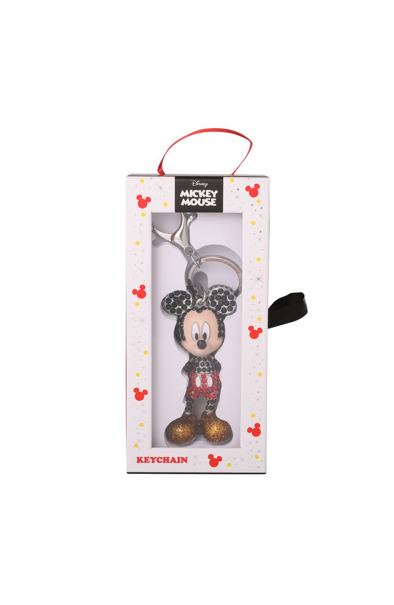 Disney Mickey Mouse Pavé Crystal Bag Charm Keychain, Officially Licensed, Alternate, color, Multi