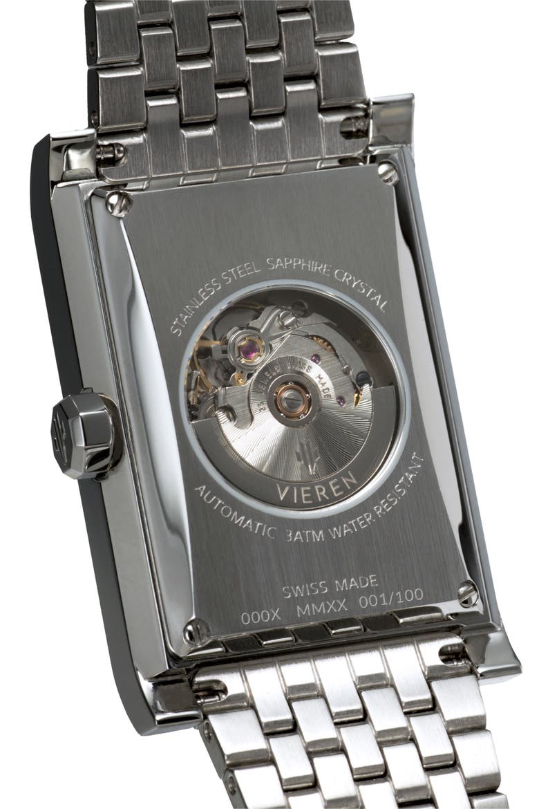 White Diamond Swiss Automatic Watch, Alternate, color, White