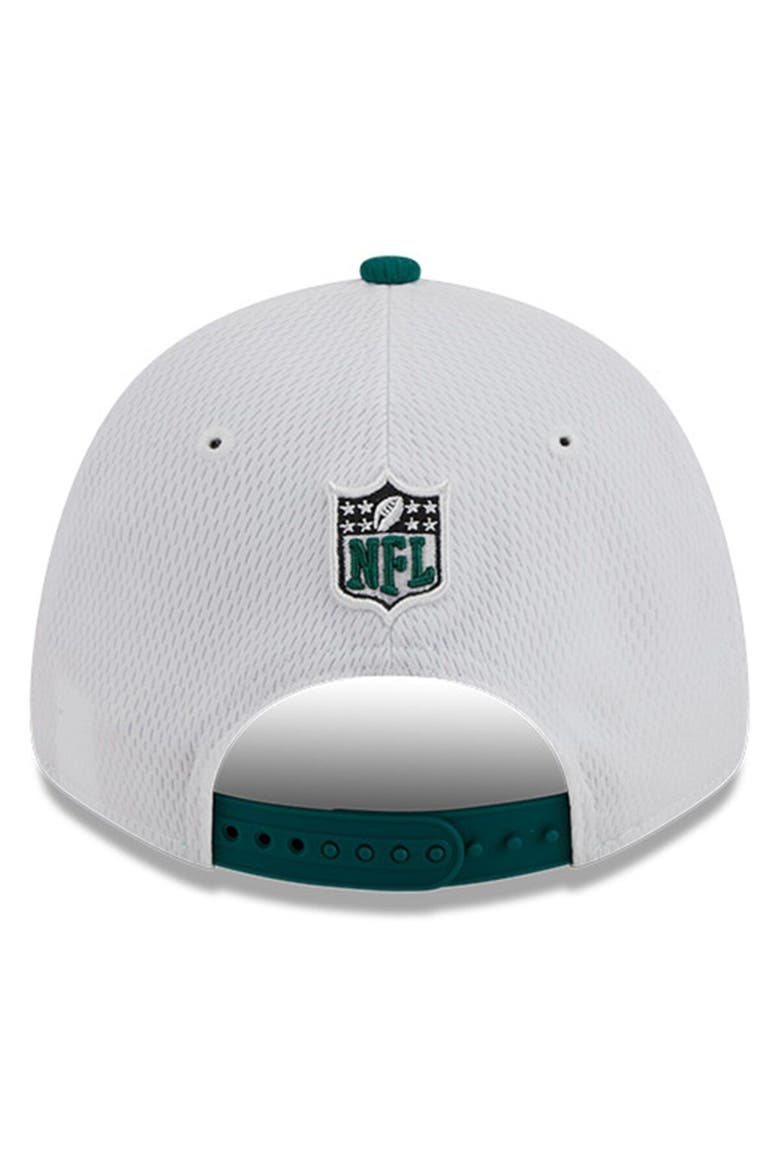 Men's New Era  White/Green New York Jets 2023 Sideline 9FORTY Adjustable Hat, Alternate, color, White